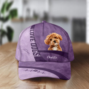 Custom Photo Love Dog Classic Cap TA29 889965