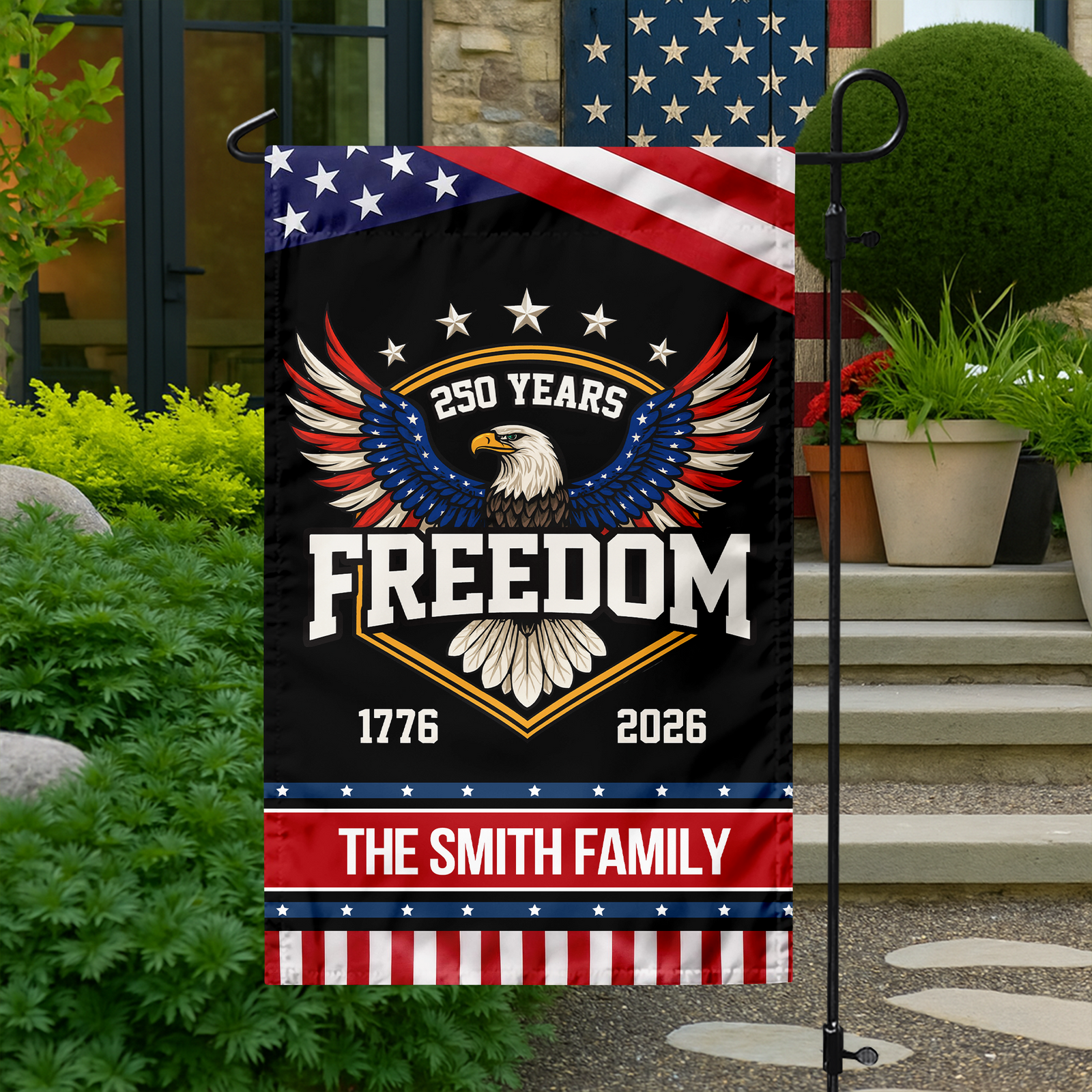 250 Years of Freedom America 1776–2026 Anniversary Garden Flag HA75 898660