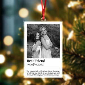 Custom Best Friend Photo Acrylic Ornament Gift For Bestie LM32 895505