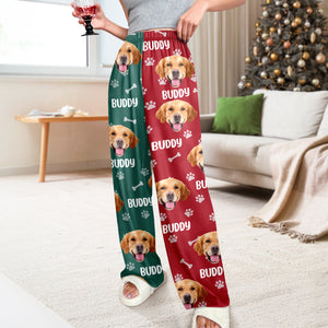 Custom Dog Face Photo Color Split Sweatpants Gift For Christmas HO82 900386
