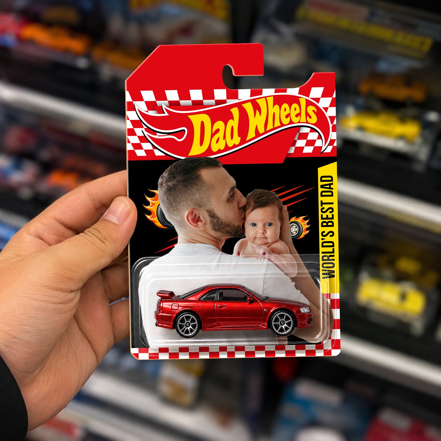 Custom Photo World's Best Dad Wheels Gift For Father’s Day CH07 911698