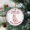 Custom Dog Breeds Life Would Be Boring Without Me Toile De Jouy Style Ceramic Ornament HA75 897114
