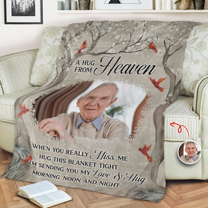 Custom Photo Family Christmas Memorial Blanket Gifts for Family, Friends HO82 894452