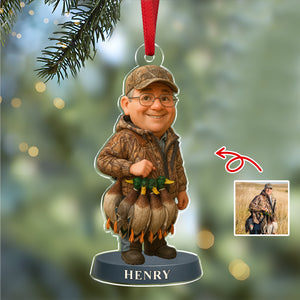 Custom Photo Hunting 3D Effect Figure Art Acrylic Ornament For Duck Hunter HA75 898122