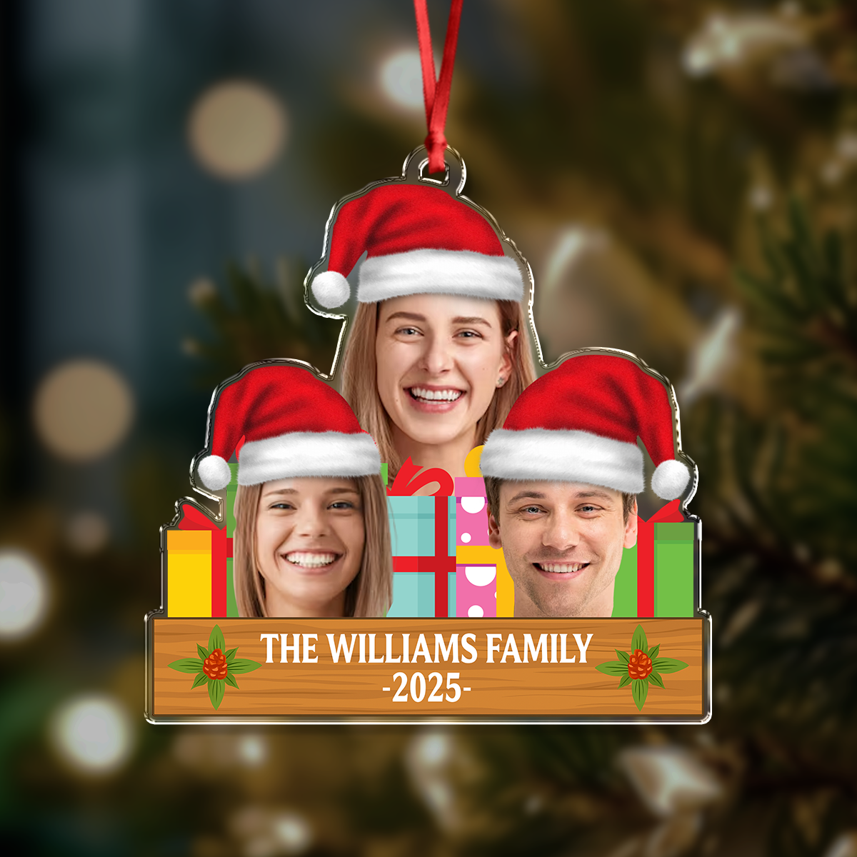 Custom Christmas Family Photo Acrylic Ornament Gift For Family TH10 894859