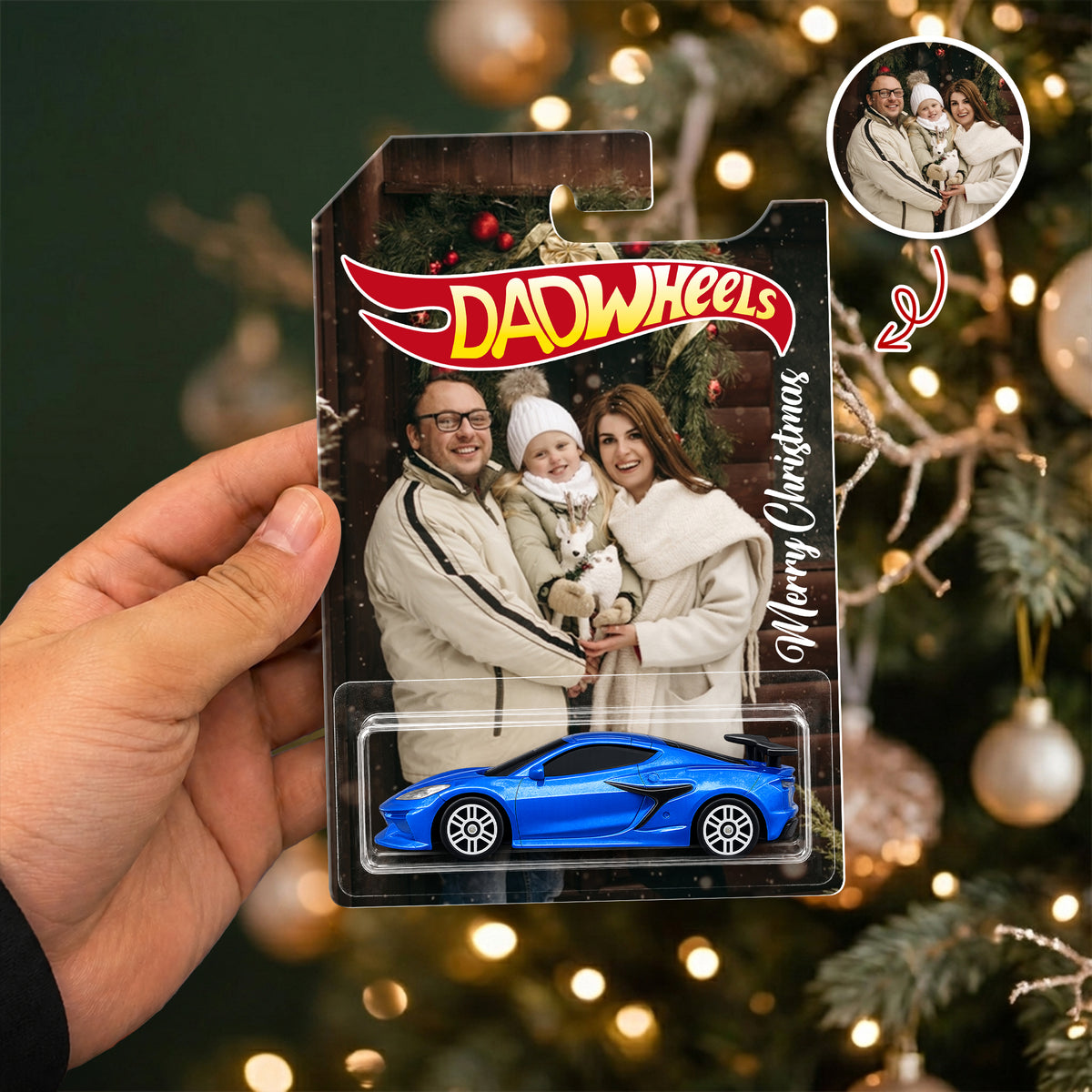 Custom Photo Dad Mom Wheels - Gift for Parents, Christmas Custom Collector Gift HO82 903180