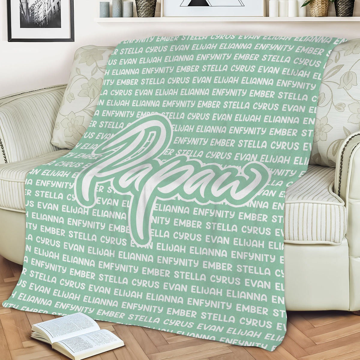 Custom Kid Names Blanket Gift For Mother's Day, Father's Day Personalized Gift HO82 893536