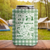 Custom Name Camp Bachelorette Can Cooler - Personalized Camping Party Favor HO82 902982