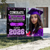 Custom Photo Congrats Class of 2026 Graduation Yard Sign CH07 910734