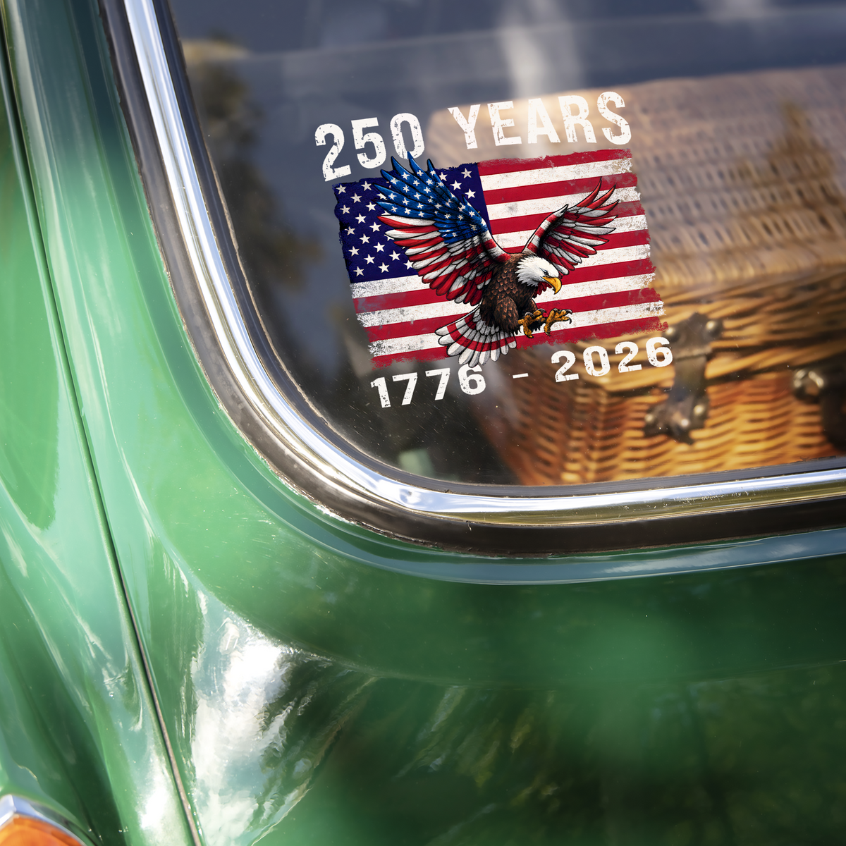 1776 - 2026 250th Anniversary of America Car Window Decal Sticker CH07 910112