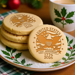 USA 250th Anniversary Eagle USA Flag Cookie Stamp HO82 900666