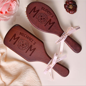 Custom Portrait Dog Cat Photo Engraved Bamboo Comb Gift For Dog Cat Mom, Birthday Gift LM32 897531