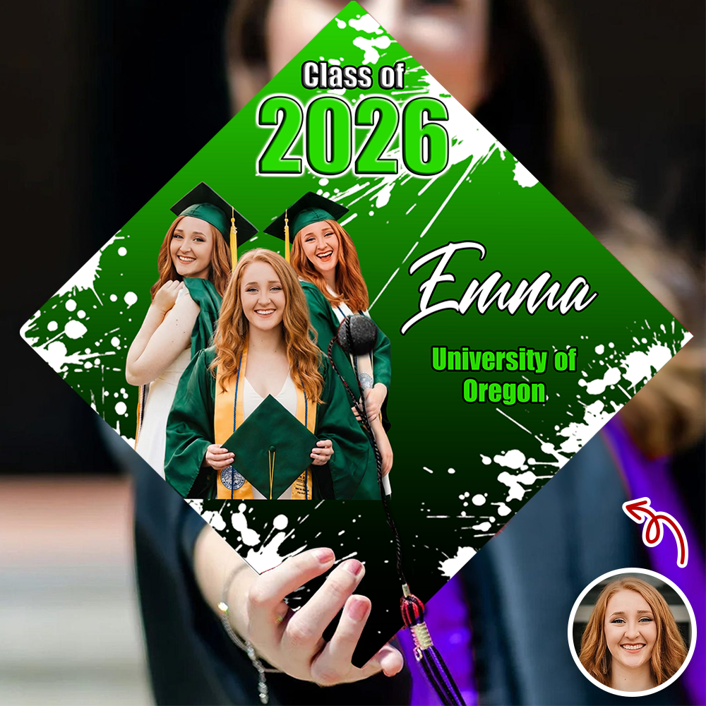 Custom Photo Class Of 2026 Graduation Cap Topper TH10 898963
