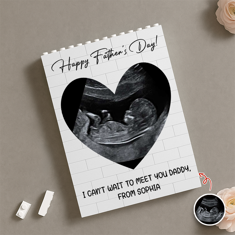 Custom Photo Happy Father's Day Building Brick Block Gift For Dad CH07 911628
