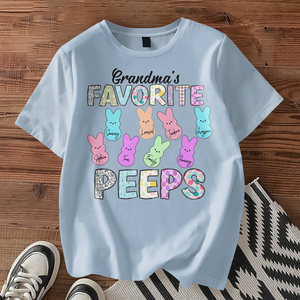 Personalized Gift Grandmas Favorite Peeps T-Shirt LM32 893139