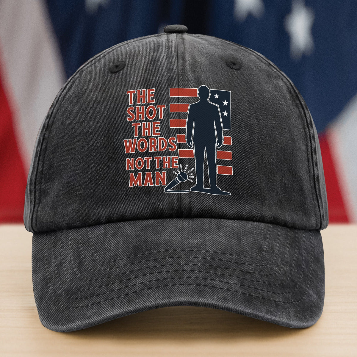 Pray For Charlie Kirk Liberty And Human Rights Washed Denim Baseball Cap HO82 65750