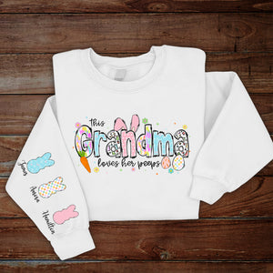 Personalized Name Grandma Gift For Mother's Day Sleeve Printed Sweatshirt LM32 893151