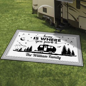 Personalized Happy Campers Camping Patio Rug For Camping Lovers CH07 896190