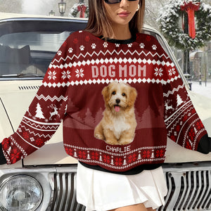 Custom Photo Dog Dad Dog Mom Ugly Sweater HA75 892916