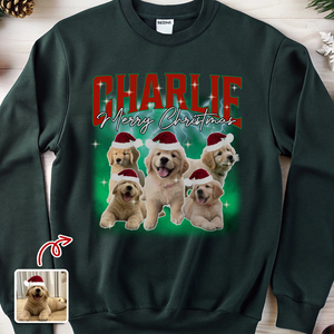 Custom Dog Photo Christmas Sweatshirt TH10 896269