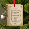 Personalized Love Story Christmas Ornament – Custom Couple Names & Date Book Ornament, Anniversary Wedding Gift TH10 170707