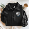 Personalized Name US Flag Embroidered Quarter Zip Sweater, Unique Enthusiast Gift HA75 898634