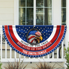 Custom Family Name Home Of The Free Because Of The Brave Non-Pleated Fan Flag CH07 910180