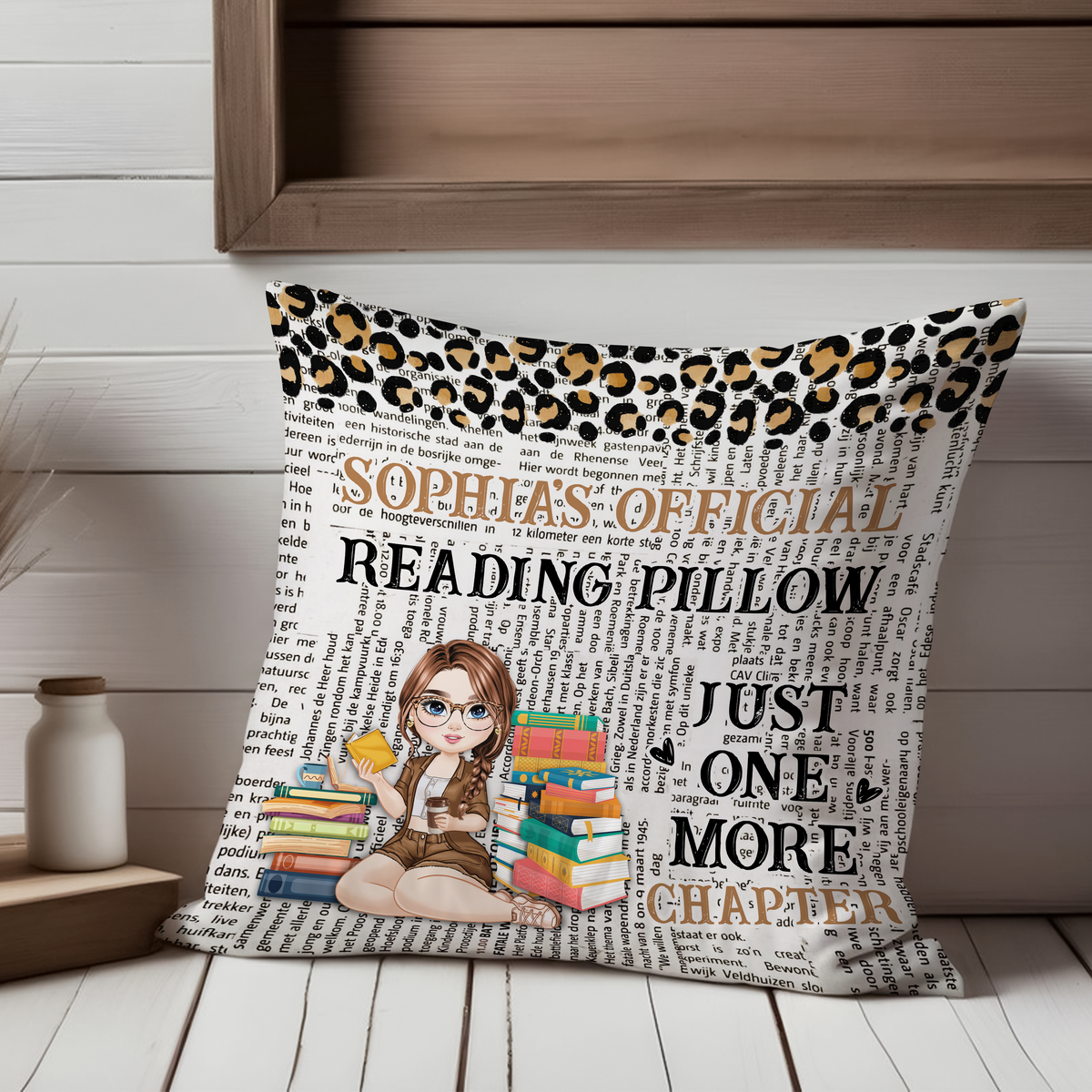 Just A Girl Who Loves Book Pillow Personalized Gift For Book Lovers, Bookworm HO82 894436