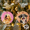 Custom Photo Christmas Ceramic Ornament, Gifts For Dog Cat Lovers, Dog Dad And Mom, Cat Owners TH10 170681