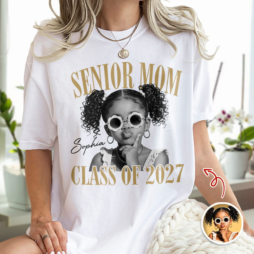 Custom Retro Senior Mom 2027 Bright Shirt - Personalized Class of 2027 Gift CH07 180302