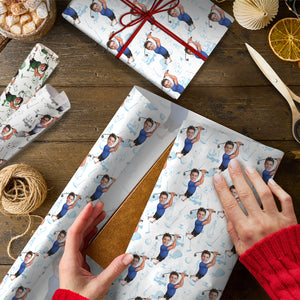 Custom Funny Golfer Photo Wrapping Paper Unique Gift LM32 893833