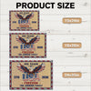 Personalized Family Name 250 Anniversary 1776 - 2026 USA Patriotic Faux Pattern Doormat - 2D Printed Not Embroidered Patriotic America Decor HO82 901582