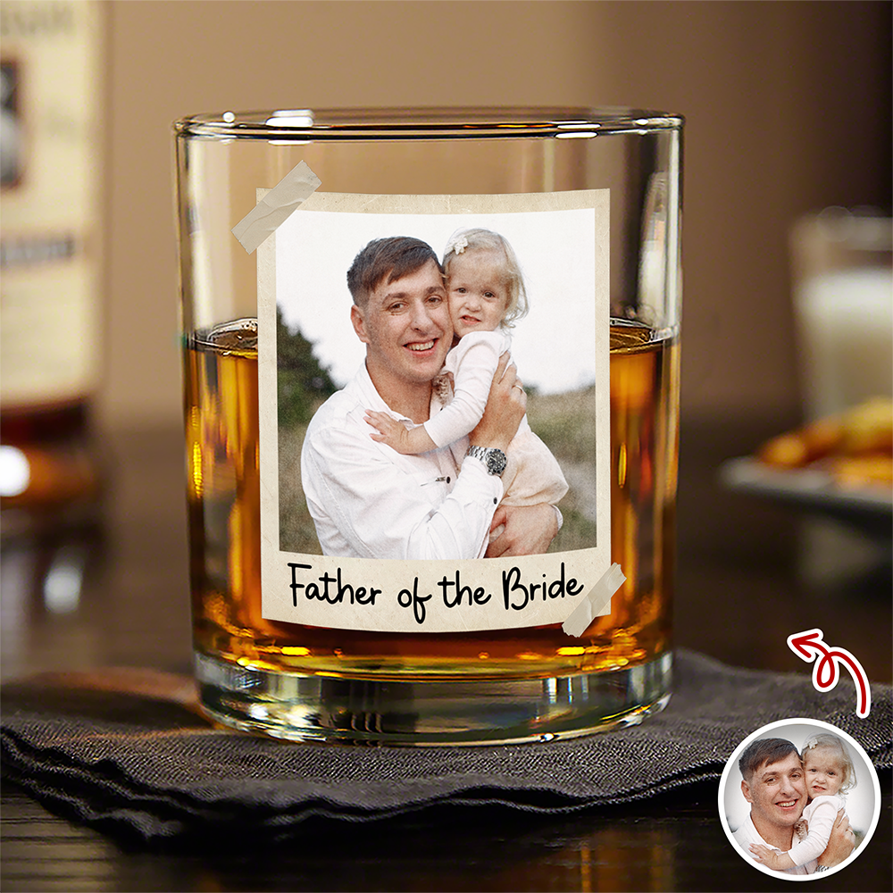 Personalized Father Of The Bride Whiskey Glass Gift For Wedding Day LM32 668933