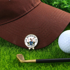 Personalised Golf Ball Marker Magnetic Hat Clip, Gift for Golf Enthusiast HO82 900682