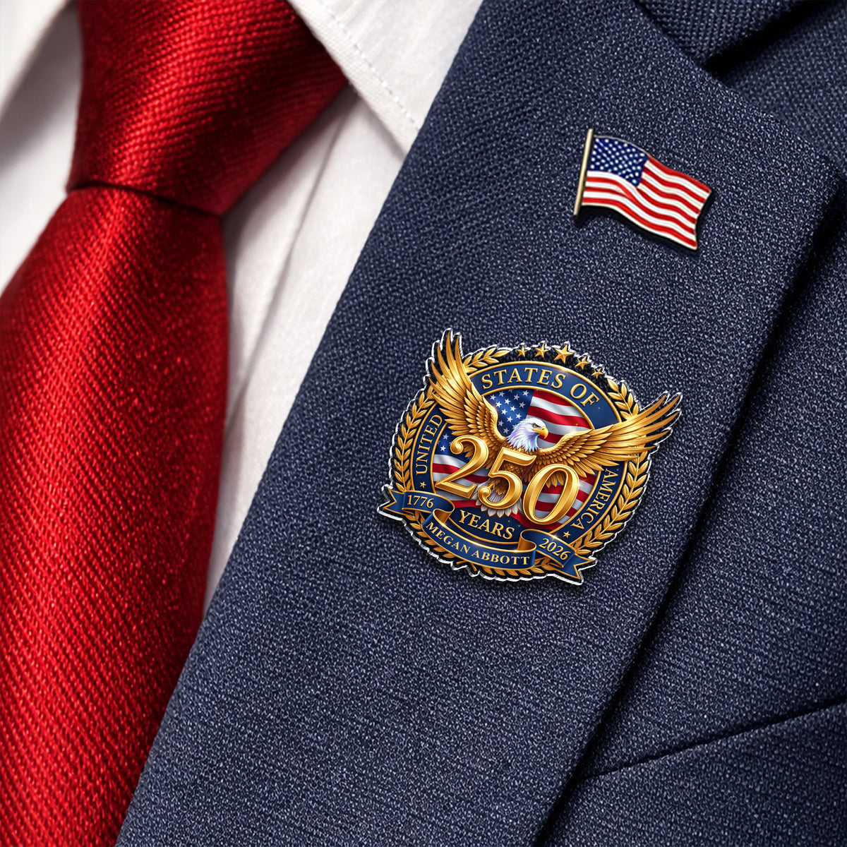 Custom Name United States Of America 1776-2026 250th Anniversary Acrylic Pin HO82 902272
