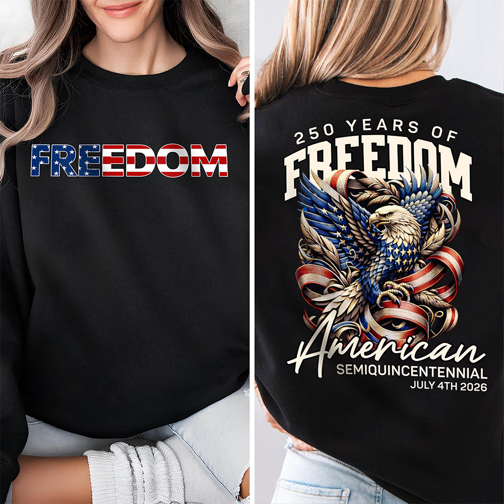 250 Years America Of Freedom Back & Front Dark Shirt TH10 169339