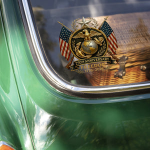 Bald Eagles Guns 250th Anniversary Freedom 1776 - 2026 Car Window Decal Sticker LM32 897761