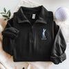 Custom Golf Player Name Embroidered Quarter Zip Sweater Gift for Golf Lovers CH07 910032