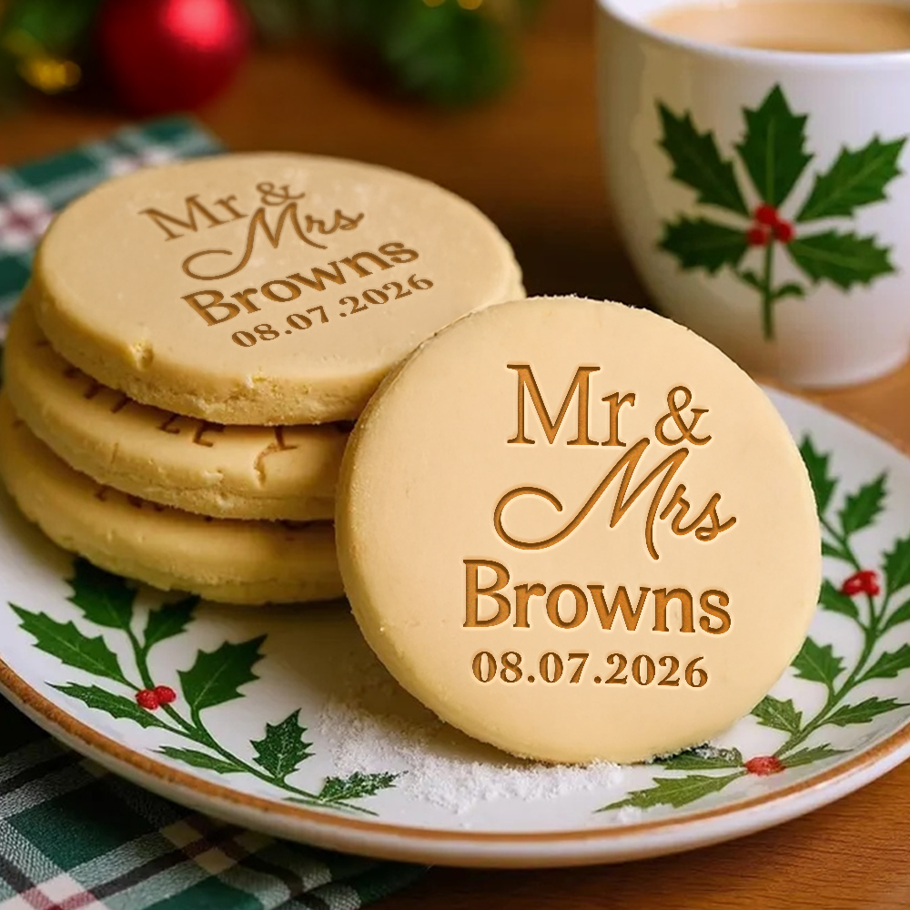 Personalised Wedding Cookie Stamp and Cutter Set CH07 180266