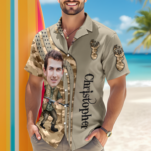 Custom Dad Photo Best Dad Ever Hunting Hawaii Shirt Gift For Hunting Lovers HO82 893792