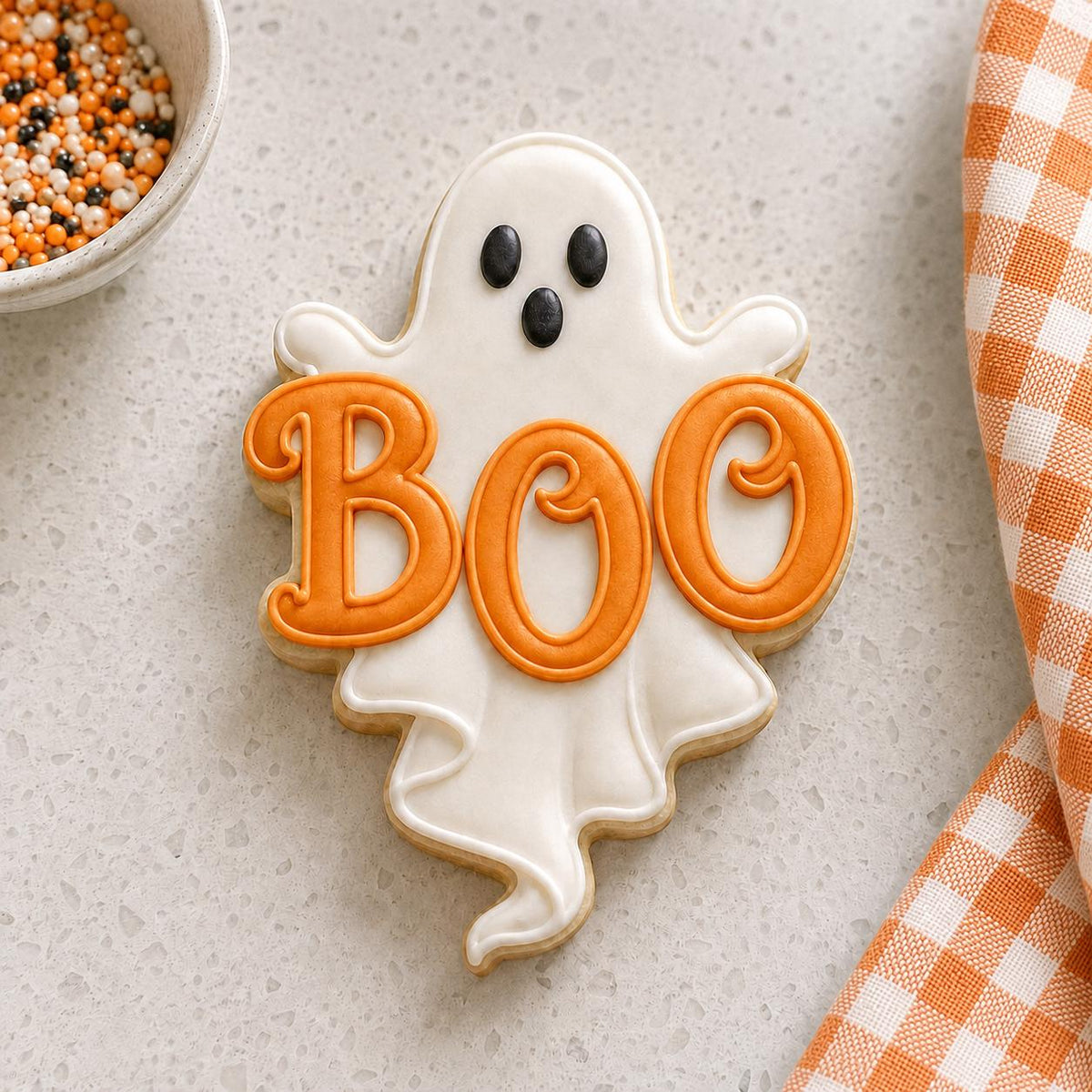 Spooky Ghost BOO Cookie Stamp, Halloween Cookie Decorating Party LM32 669681