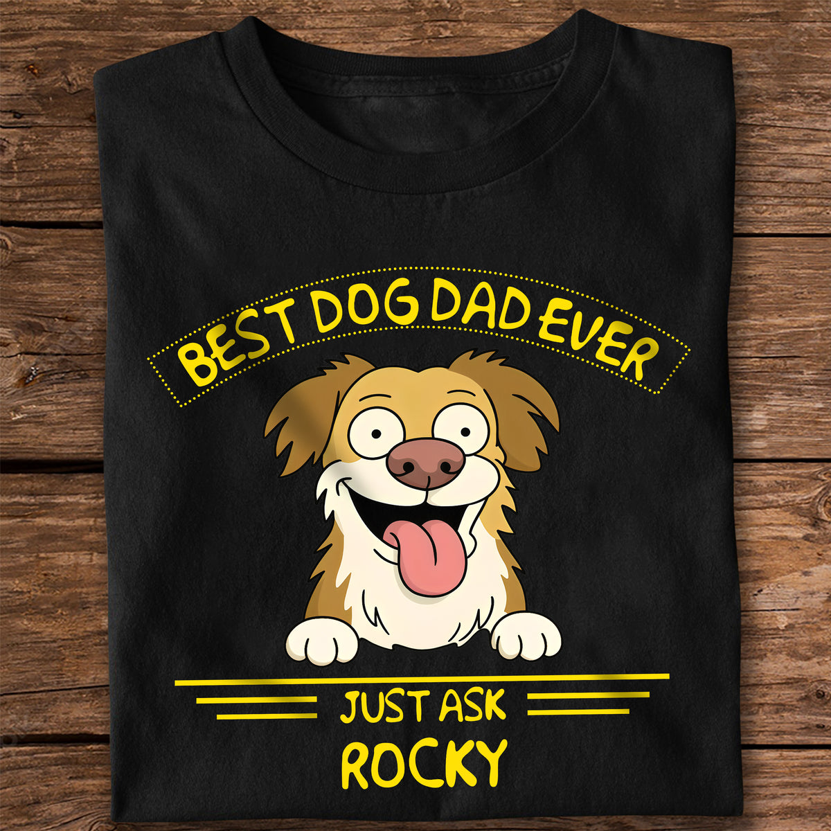 Best Dog Dad/Mom Ever Dark Shirt Personalized Gift For Dog Lovers HO82 893722