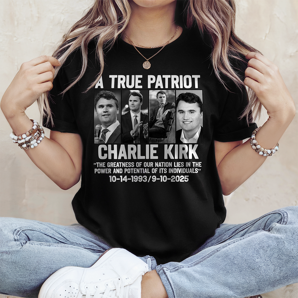 Justice for Charlie Kirk - Prayers Up Charlie Dark Shirt HA75 64418