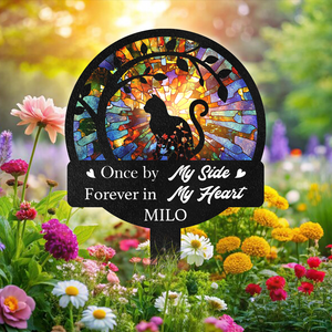 Personalized Cat Loss Memorial Garden Stake CH07 895776