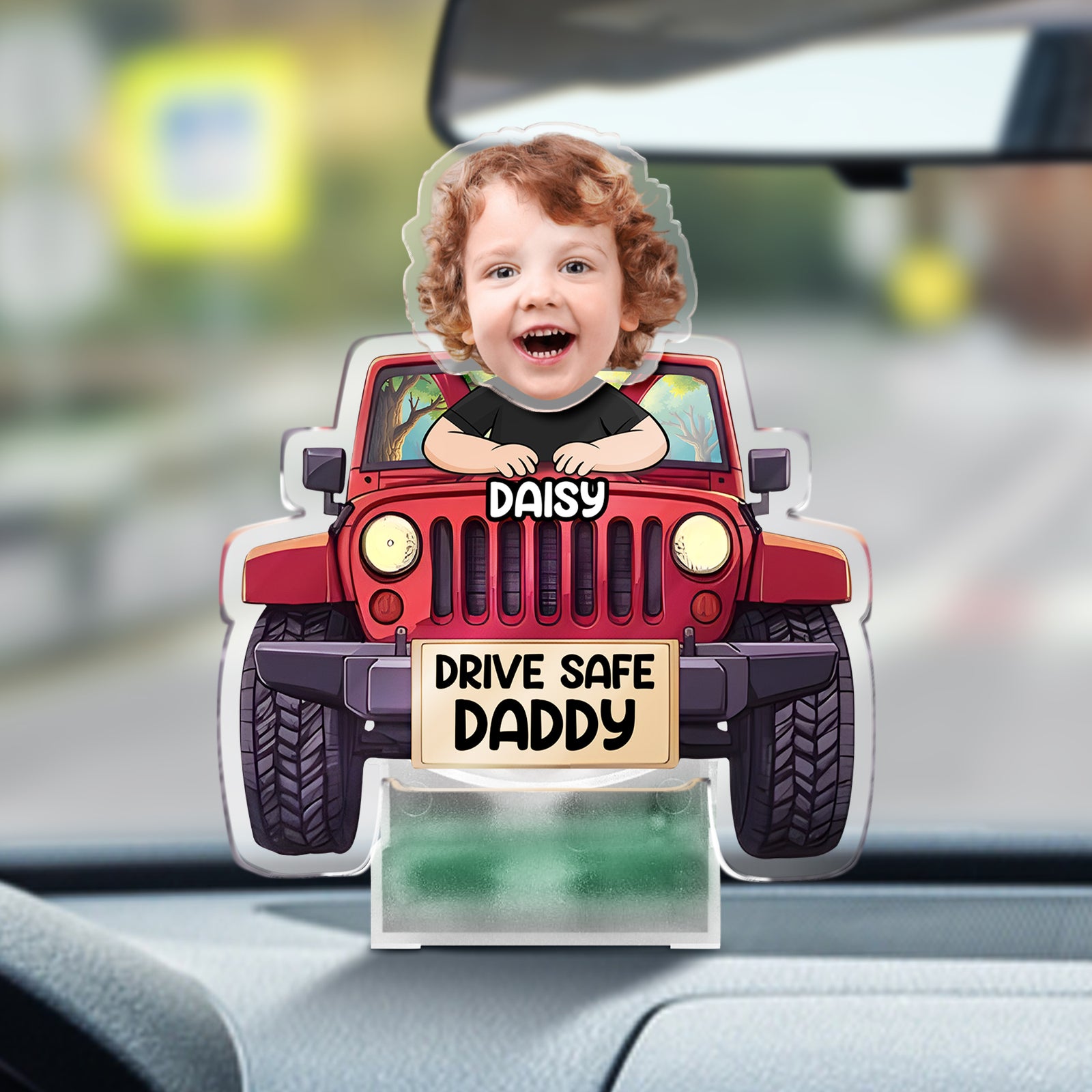 Custom Kid Photo Drive Safe Dad Shaking Head For Dad HO82 894166