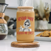 Custom Photo Senior Mom, Senior Dad Class Of 2027 Glass Can With Lid TH10 170637