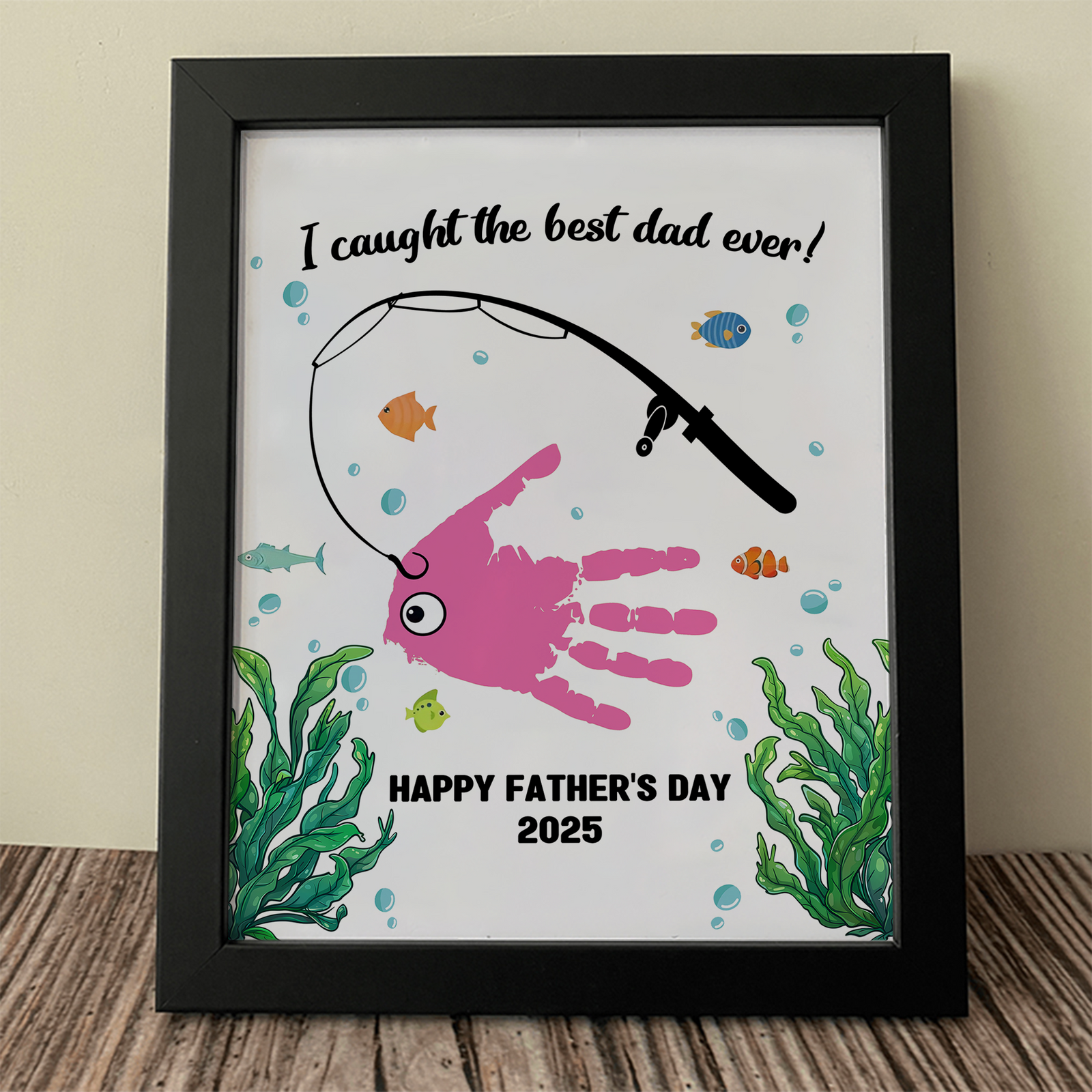 I Caught The Best Dad Ever Personalized Picture Frame Father's Day Gift HA75 892346