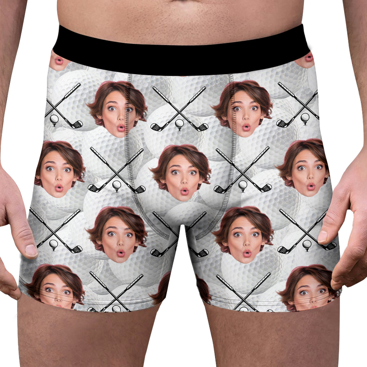 Custom Photo Golf Ball Men's Boxer Gift for Golf Lovers LM32 897635