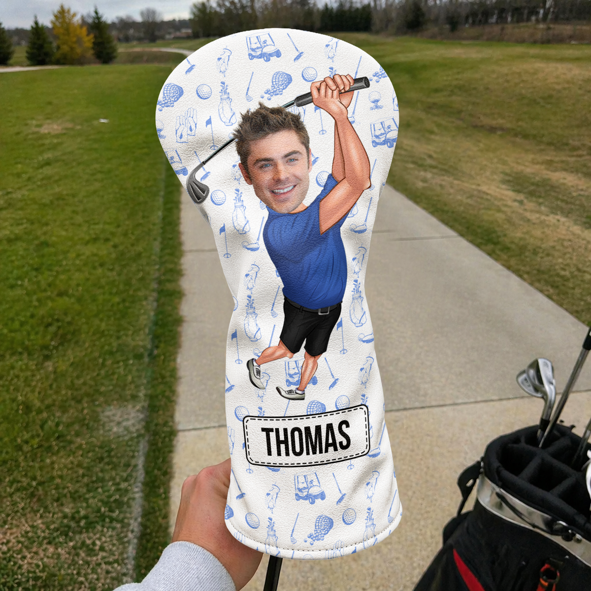 Custom Funny Golfer Photo Golf Head Cover - Golf Lovers Gift CH07 911430
