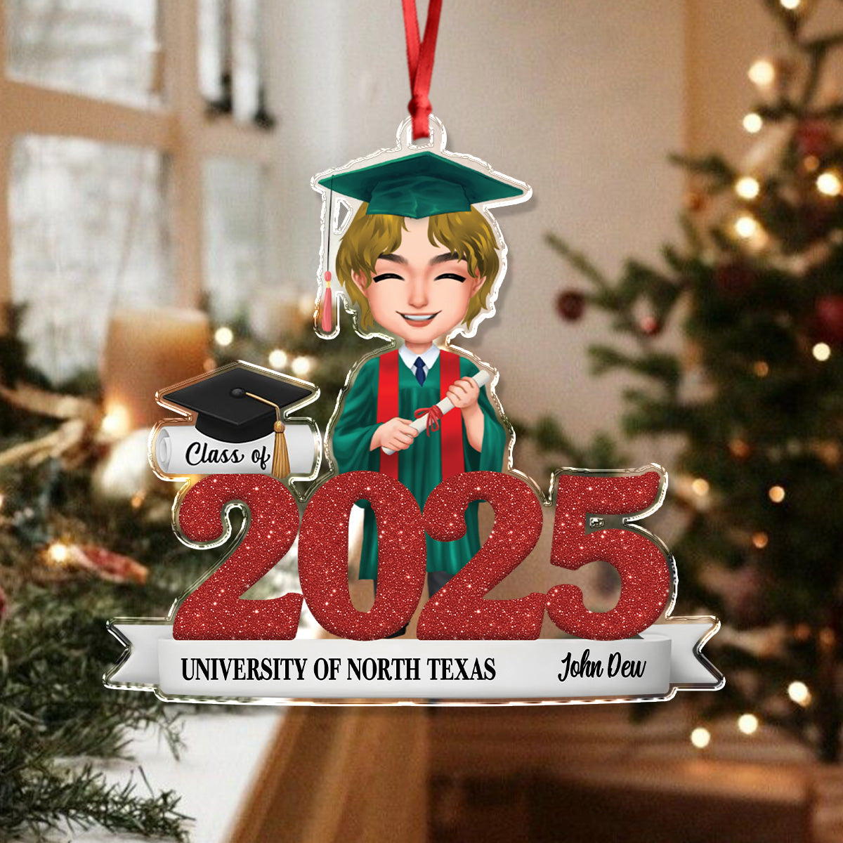 Personalized Class Of 2025 Graduation Senior Keepsake Acrylic Ornament LM32 897185